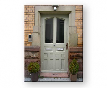 Jugendstil Türe vor dem Nachbau