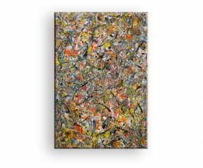 Geführtes Chaos - Acryl Mischtechnik  Gemälde von Charly Walter Künstler Villingen