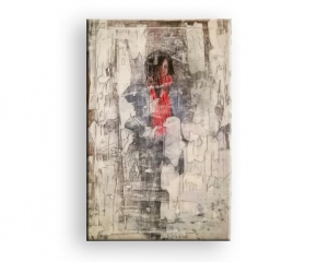 Bedeutungs Transkription Traum und Wirklichkeit - Bleistift & Kohle auf Fotoleinwand  von Charly Walter Künstler aus Villingen-Schwenningen